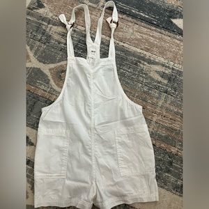 Aerie White Shortalls/Romper